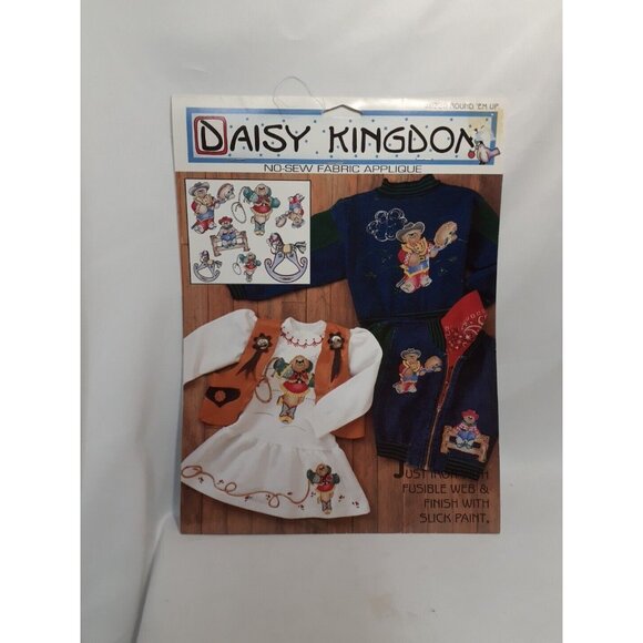 Daisy Kingdom ROUND ‘EM UP #6220 Cowboy Teddy bear Applique - Picture 1 of 6